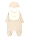 Fendi Logo-embroidered Babygrow Set In Pink