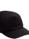 Fendi Logo-embroidered Cap In Black