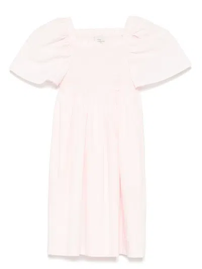 Fendi Kids' Logo-embroidered Dress In Pink