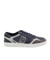 Fendi Man Step Man Grey Sneakers In Black