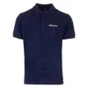 Fendi Logo Embroidered Regular-fit Polo Shirt In Blue
