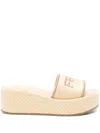 Fendi Slippers Sunshine In Rafia Donna