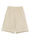 Fendi Boys Linen Bermuda Shorts In 中性色