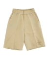 Fendi Logo-embroidered Shorts In Beige