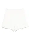 Fendi Logo-embroidered Shorts In White