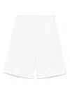 Fendi Logo-embroidered Shorts In White