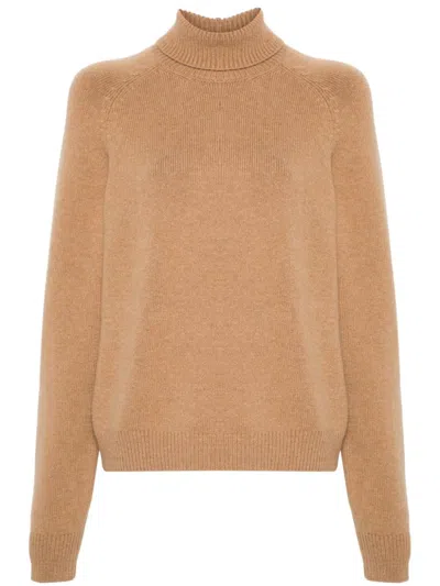 Fendi Cashmere Selleria Pullover In Beige