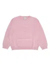 Fendi Girocollo Light Wool Kni In Pink