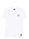 Fendi Stamp Crew Neck Patch Detail Short Sleeves In White