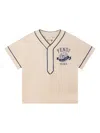 Fendi Boys Cotton T-shirt In Neutrals