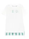 Fendi Logo-embroidered T-shirt In White
