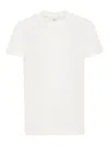 Fendi Logo-embroidered T-shirt In White