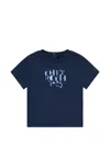 Fendi Logo-embroidery T-shirt In Blue