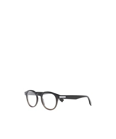 Fendi Logo Flat Mirror In Black