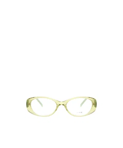 Fendi Logo Flat Mirror In Nude
