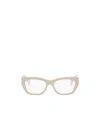 Fendi Logo Flat Mirror In White