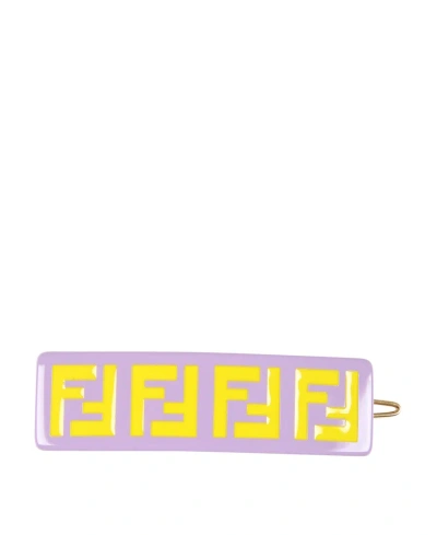 Fendi Logo Hair Card In Purple