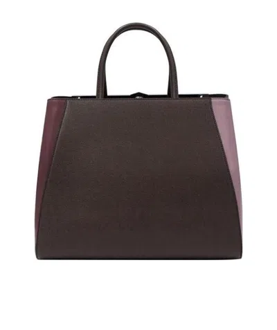 Fendi Logo Handbag In Black