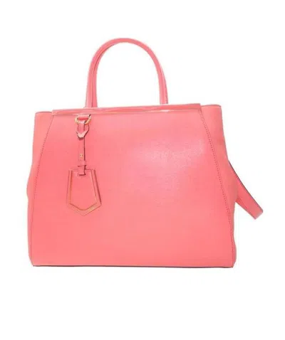 Fendi Logo Handbag In Pink