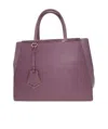 Fendi Logo Handbag In Purple