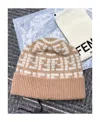 Fendi Logo Hat In Nude