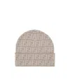 Fendi Logo Hat In Nude