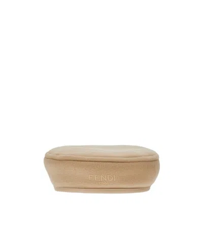 Fendi Logo Hat In Nude