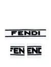Fendi Logo Headband Wristbands Set In Multi