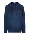Fendi Logo Hooded Sweater In Blue