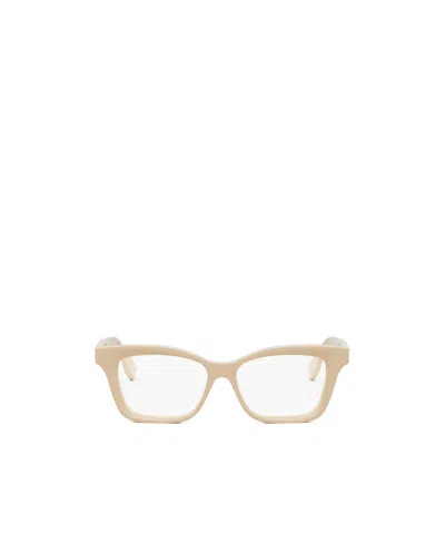 Fendi Logo Horizontal Mirror In Nude