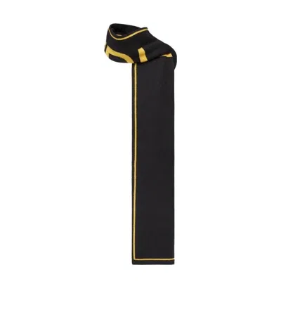 Fendi Logo-intarsia Knitted Scarf