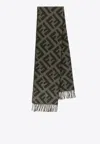 Fendi Woman Scarf Woman Green Scarves In Green
