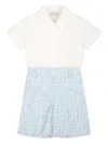 Fendi Baby Boys Ff Jacquard Romper In Blue