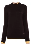 Fendi Layered-trim Sweater In Multicolor