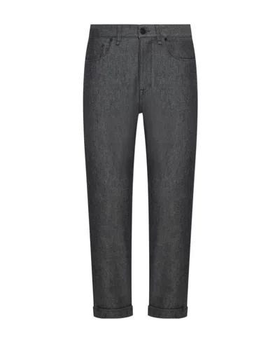 Fendi Logo Jeans In Black