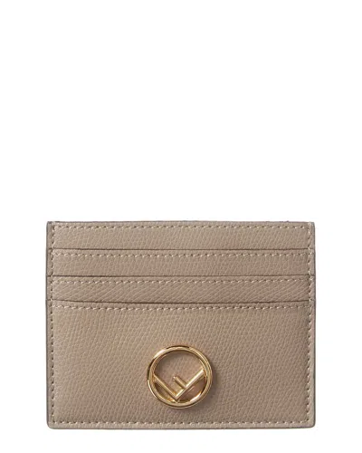 Fendi Logo Leather Card Case