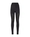 Fendi Logo Leggings In Black