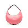 Fendi Logo-lettering Leather Bag In Pink