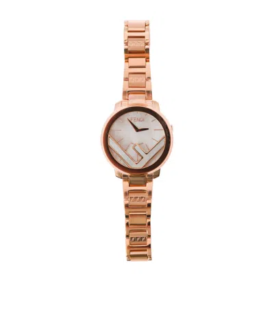 Fendi Logo Logo Watch In Nude
