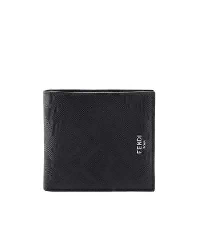 FENDI FENDI LOGO-PRINTED BI-FOLD WALLET