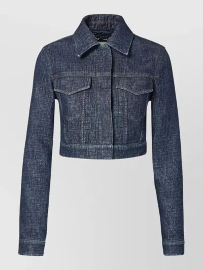 Fendi Brunello Cucinelli Striped Cotton T-shirt In Blue