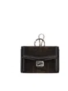 Fendi Baguette Soft Trunk Nano Key Bag In Black