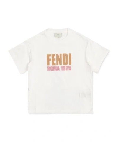 Fendi Logo-motif T-shirt In White