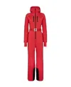 Fendi Logo One-piece Ski Suit In Red