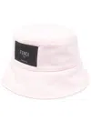 Fendi Logo-patch Bucket Hat In Pink