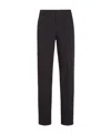Fendi Logo Patch Casual Pants In Black