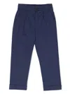 Fendi Blue Trousers For Boy With Iconic Ff In Blue