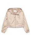 Fendi Logo-patch Jacket In Neutral