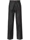 Fendi Straight Cut Selleria Jeans For Men In Blue