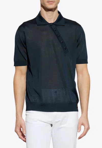 Fendi Logo Patch Polo T-shirt